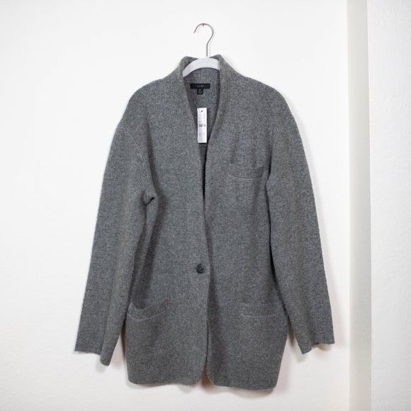 NWT J.Crew Cocoon Sweater Blazer - Picture 2 of 6